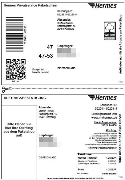 hermes von frankreich nach deutschland anmelden|Hermes paketschein.